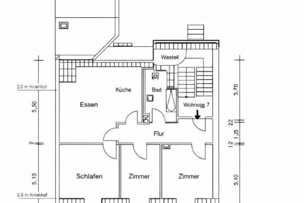 Prenájom bytu 4-izbový 90 m², Buschhausener Straße 72, Oberhausen Prenájom bytu 4-izbový 90 m², Buschhausener Straße 72, Oberhausen