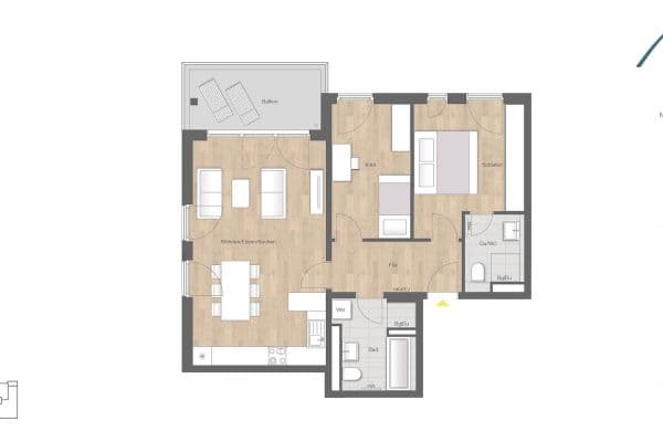 Predaj bytu 3-izbový 78 m², Maxhofweg, Neuried bei München, Bavorsko Predaj bytu 3-izbový 78 m², Maxhofweg, Neuried bei München, Bavorsko