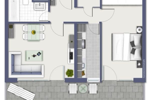 Prenájom bytu 2-izbový 57 m², Waisenhausgasse 11, Köln Prenájom bytu 2-izbový 57 m², Waisenhausgasse 11, Köln