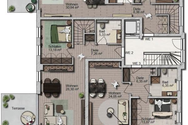 Predaj bytu 2-izbový 58 m², Heuglinstr. 32, München, Bavorsko Predaj bytu 2-izbový 58 m², Heuglinstr. 32, München, Bavorsko