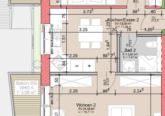 Prenájom bytu 2-izbový 68 m², Gießen Prenájom bytu 2-izbový 68 m², Gießen