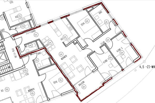 Prenájom bytu 4-izbový 99 m², Urbanstr. 6, Gerlingen Prenájom bytu 4-izbový 99 m², Urbanstr. 6, Gerlingen