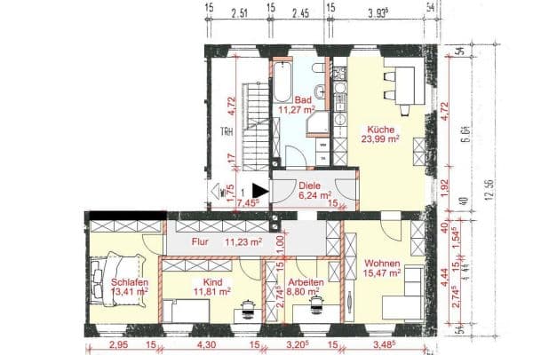 Prenájom bytu 4-izbový 102 m², Stadtstraße 24, Burgau Prenájom bytu 4-izbový 102 m², Stadtstraße 24, Burgau