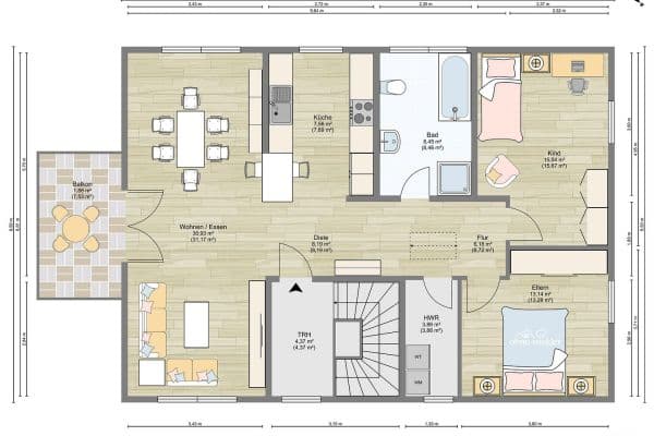 Prenájom bytu 3-izbový 96 m², Hennigsdorf Prenájom bytu 3-izbový 96 m², Hennigsdorf