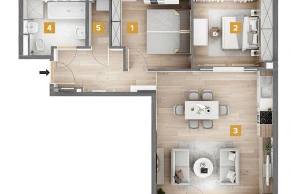 Predaj bytu 3-izbový 72 m², Hohenstaufenstraße 9, Berlin, Berlín Predaj bytu 3-izbový 72 m², Hohenstaufenstraße 9, Berlin, Berlín