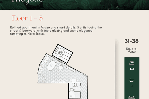 Prenájom bytu 2-izbový 33 m², Worringer Str. 86, Düsseldorf Prenájom bytu 2-izbový 33 m², Worringer Str. 86, Düsseldorf
