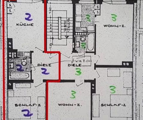 Prenájom bytu 2-izbový 42 m², Spichernstr. 24, Essen Prenájom bytu 2-izbový 42 m², Spichernstr. 24, Essen