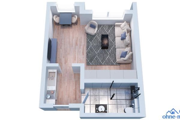 Prenájom bytu 1-izbový 40 m², Am Gulloh 111, Dortmund, Severné Porýnie - Westfálsko Prenájom bytu 1-izbový 40 m², Am Gulloh 111, Dortmund, Severné Porýnie - Westfálsko