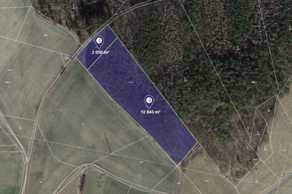 Predaj pozemku 3.723 m², Nové Dvory, Středočeský kraj Predaj pozemku 3.723 m², Nové Dvory, Středočeský kraj