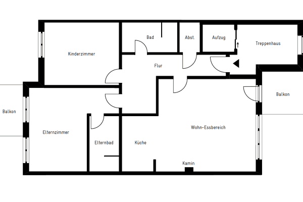 Prenájom bytu 3-izbový 110 m², Hilden Prenájom bytu 3-izbový 110 m², Hilden