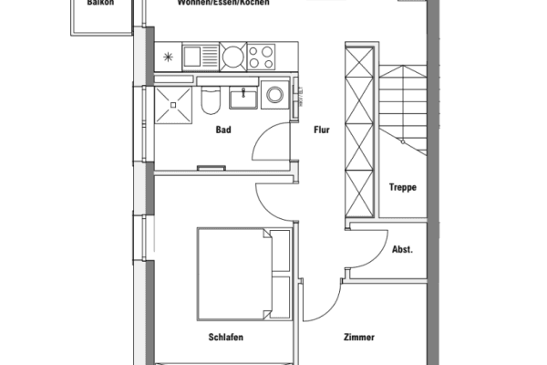 Prenájom bytu 3-izbový 59 m², Tempelhofer Str. 8, Zossen, Brandenbursko Prenájom bytu 3-izbový 59 m², Tempelhofer Str. 8, Zossen, Brandenbursko