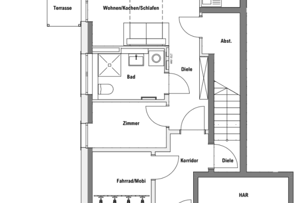 Prenájom bytu 2-izbový 41 m², Tempelhofer Str. 8, Zossen, Brandenbursko Prenájom bytu 2-izbový 41 m², Tempelhofer Str. 8, Zossen, Brandenbursko
