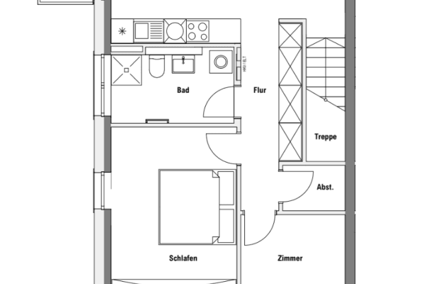 Prenájom bytu 3-izbový 63 m², Tempelhofer Str. 8, Zossen, Brandenbursko Prenájom bytu 3-izbový 63 m², Tempelhofer Str. 8, Zossen, Brandenbursko