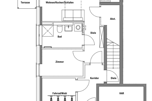 Prenájom bytu 2-izbový 46 m², Tempelhofer Str. 8, Zossen, Brandenbursko Prenájom bytu 2-izbový 46 m², Tempelhofer Str. 8, Zossen, Brandenbursko