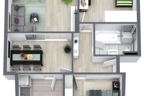 Prenájom bytu 3-izbový 80 m², Händelstraße 2, Wilkau-Haßlau Prenájom bytu 3-izbový 80 m², Händelstraße 2, Wilkau-Haßlau