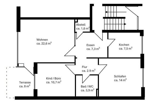 Predaj bytu 3-izbový 73 m², Teutonenweg / Ecke Rahweg, Hamburg, Hamburg Predaj bytu 3-izbový 73 m², Teutonenweg / Ecke Rahweg, Hamburg, Hamburg