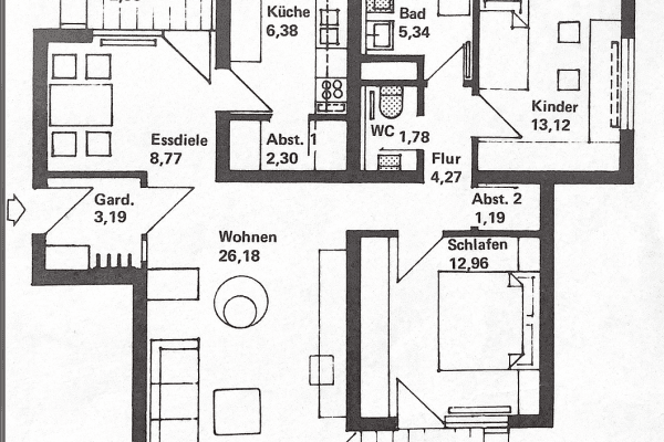 Predaj bytu 3-izbový 92 m², Stettiner Str. 25, Korntal-Münchingen Predaj bytu 3-izbový 92 m², Stettiner Str. 25, Korntal-Münchingen