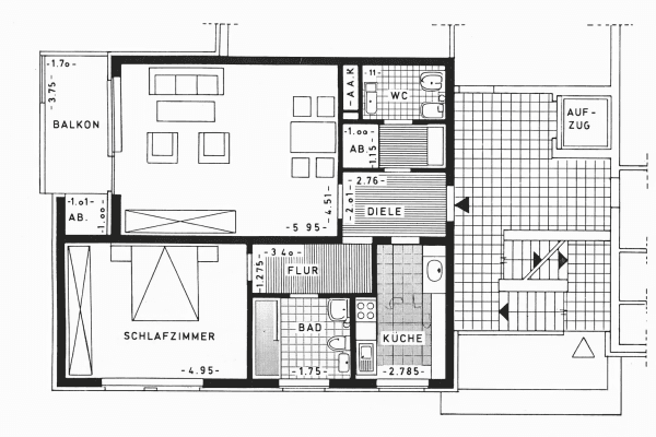 Prenájom bytu 2-izbový 74 m², Grevenbroicher Straße 5, Viersen Prenájom bytu 2-izbový 74 m², Grevenbroicher Straße 5, Viersen