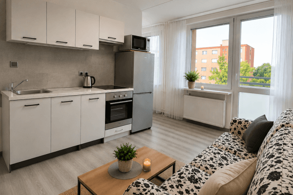 Prenájom bytu 1-izbový 26 m², Vitry, Kladno Prenájom bytu 1-izbový 26 m², Vitry, Kladno