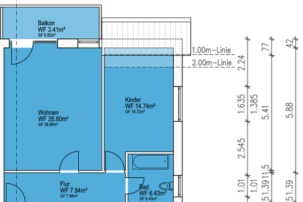 Prenájom bytu 3-izbový 80 m², Holzstrasse 17a, Burg Prenájom bytu 3-izbový 80 m², Holzstrasse 17a, Burg