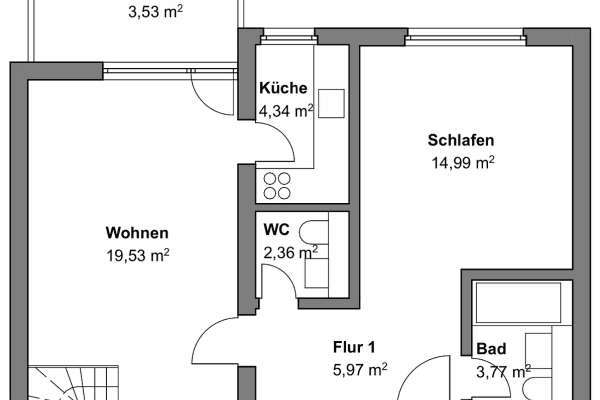 Prenájom bytu 4-izbový 86 m², Am Rebstock 12, Kabelsketal Prenájom bytu 4-izbový 86 m², Am Rebstock 12, Kabelsketal