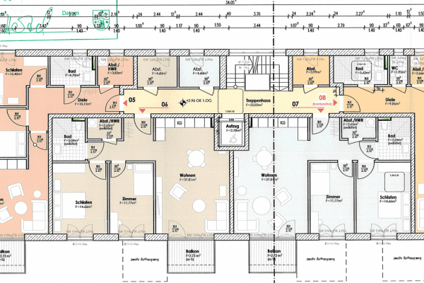 Prenájom bytu 3-izbový 68 m², Hamburger Allee 51b, Nauen, Brandenbursko Prenájom bytu 3-izbový 68 m², Hamburger Allee 51b, Nauen, Brandenbursko