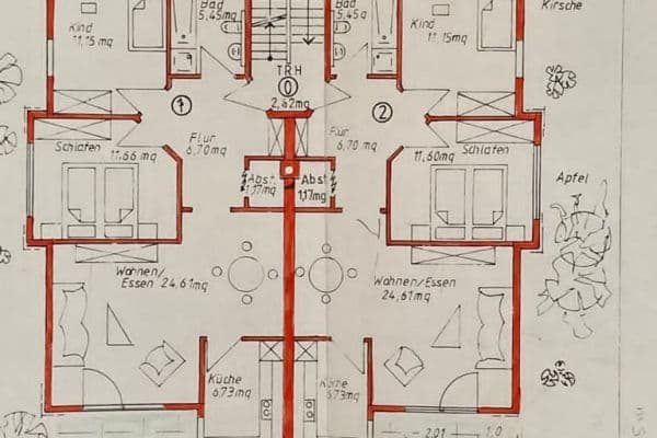 Prenájom bytu 3-izbový 80 m², Untereisesheim Prenájom bytu 3-izbový 80 m², Untereisesheim