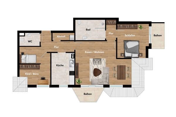 Predaj bytu 3-izbový 87 m², Marburg, Hesensko Predaj bytu 3-izbový 87 m², Marburg, Hesensko