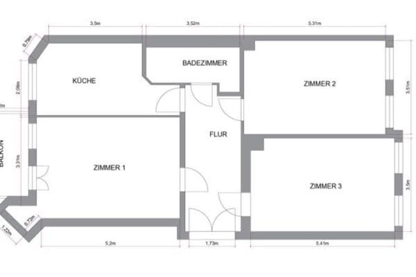 Predaj bytu 3-izbový 90 m², Leipzig, Sasko Predaj bytu 3-izbový 90 m², Leipzig, Sasko