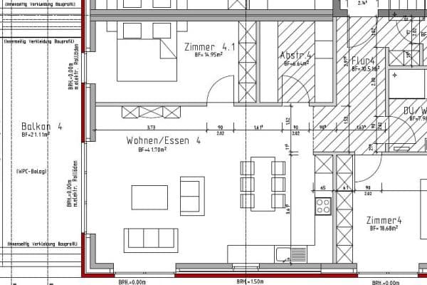 Prenájom bytu 3-izbový 106 m², Jann-Berghaus-Straße 16, Moormerland Prenájom bytu 3-izbový 106 m², Jann-Berghaus-Straße 16, Moormerland