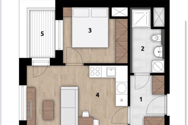 Predaj bytu 2-izbový 37 m², U Továren, Praha Predaj bytu 2-izbový 37 m², U Továren, Praha