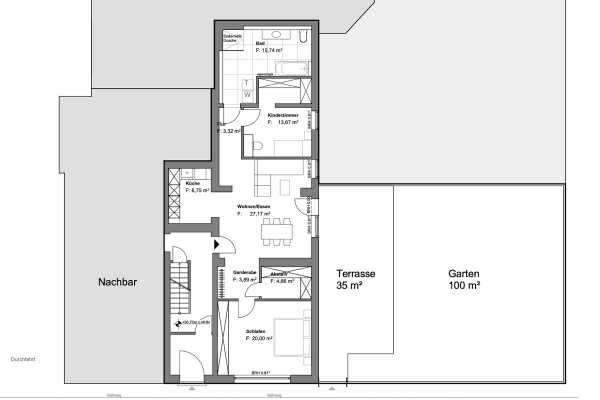 Prenájom bytu 3-izbový 112 m², Köln Prenájom bytu 3-izbový 112 m², Köln