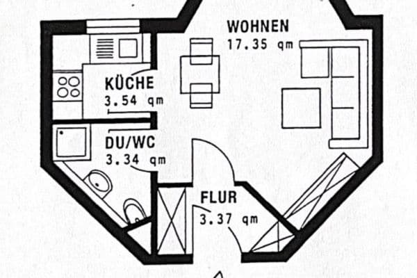 Prenájom bytu 1-izbový 28 m², Untergruppenbach/Donnbronn Prenájom bytu 1-izbový 28 m², Untergruppenbach/Donnbronn