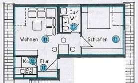 Prenájom bytu 1-izbový 44 m², Karlsruhe Prenájom bytu 1-izbový 44 m², Karlsruhe