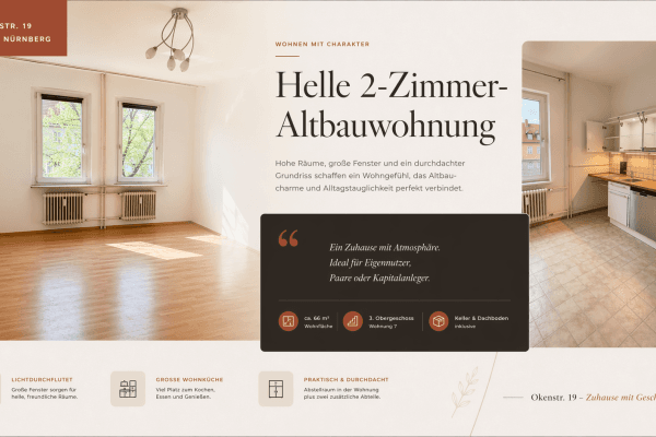 Predaj bytu 2-izbový 66 m², Okenstr. 19, Nürnberg, Bavorsko Predaj bytu 2-izbový 66 m², Okenstr. 19, Nürnberg, Bavorsko