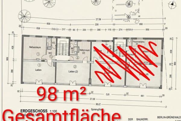 Prenájom nebytového priestoru 98 m², Sprengelstraße 17, Berlin, Berlín Prenájom nebytového priestoru 98 m², Sprengelstraße 17, Berlin, Berlín