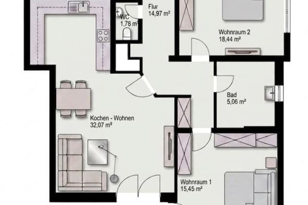 Predaj bytu 3-izbový 93 m², Lohmar Predaj bytu 3-izbový 93 m², Lohmar