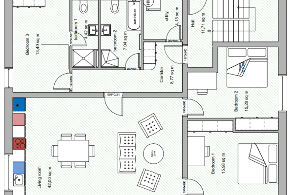 Prenájom bytu 4-izbový 111 m², K Řeporyjím, Praha Prenájom bytu 4-izbový 111 m², K Řeporyjím, Praha