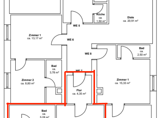 Prenájom bytu 2-izbový 35 m², Steinhammerstraße 109, Dortmund Prenájom bytu 2-izbový 35 m², Steinhammerstraße 109, Dortmund