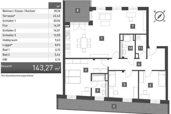 Predaj bytu 4-izbový 144 m², Frankfurt am Main, Hesensko Predaj bytu 4-izbový 144 m², Frankfurt am Main, Hesensko