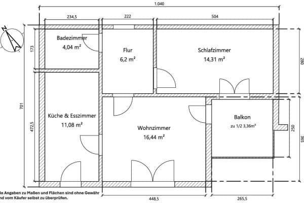 Predaj bytu 2-izbový 56 m², Johanna-Tesch-Straße 16, Schwalbach Predaj bytu 2-izbový 56 m², Johanna-Tesch-Straße 16, Schwalbach
