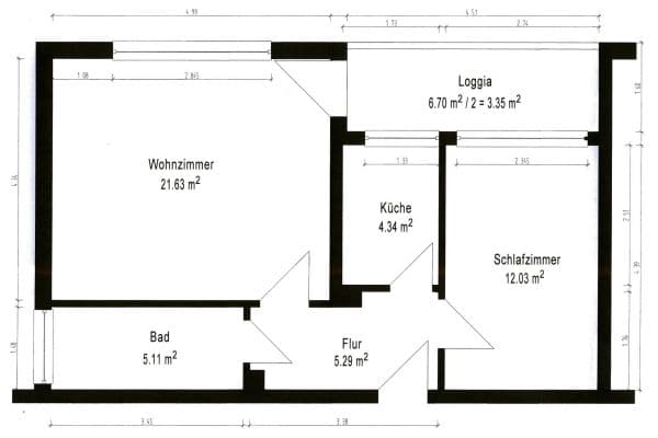 Predaj bytu 2-izbový 52 m², Hannover, Dolné Sasko Predaj bytu 2-izbový 52 m², Hannover, Dolné Sasko