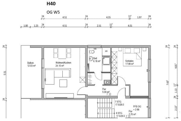 Prenájom bytu 2-izbový 69 m², Schöntal Prenájom bytu 2-izbový 69 m², Schöntal