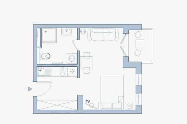 Prenájom bytu 1-izbový 25 m², Römischer Ring 15, Frankfurt, Hesensko Prenájom bytu 1-izbový 25 m², Römischer Ring 15, Frankfurt, Hesensko