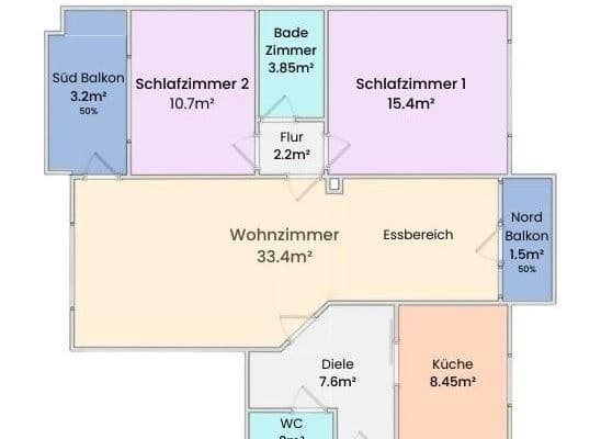 Predaj bytu 3-izbový 87 m², Landsbergerstr 33, Germering, Bavorsko Predaj bytu 3-izbový 87 m², Landsbergerstr 33, Germering, Bavorsko