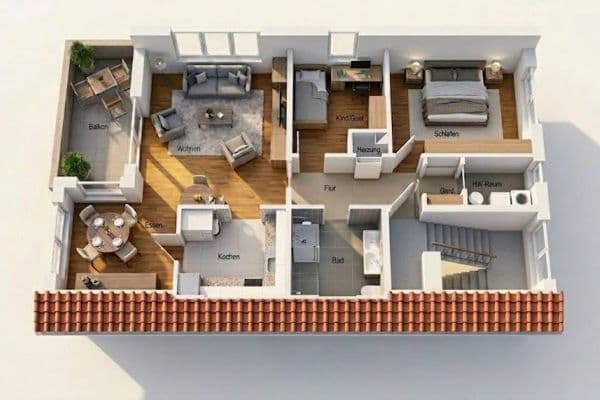 Predaj bytu 3-izbový 69 m², Bad Zwischenahn Predaj bytu 3-izbový 69 m², Bad Zwischenahn