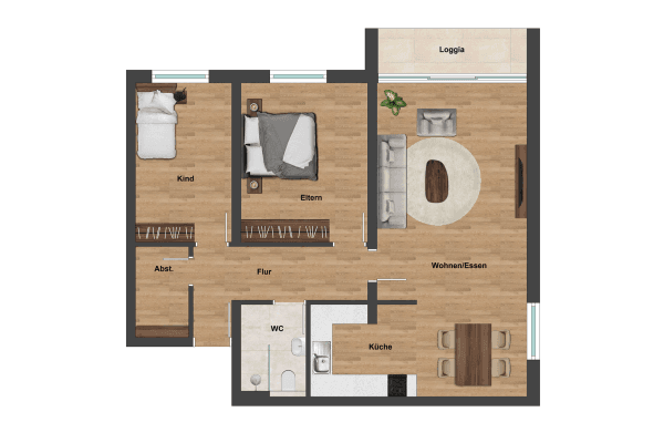 Prenájom bytu 3-izbový 78 m², Graf-Bernadotte-Straße 14, Kempen Prenájom bytu 3-izbový 78 m², Graf-Bernadotte-Straße 14, Kempen