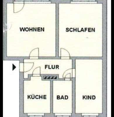 Prenájom bytu 3-izbový 60 m², Comeniusstraße 38, Chemnitz, Sasko Prenájom bytu 3-izbový 60 m², Comeniusstraße 38, Chemnitz, Sasko