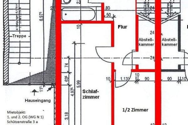 Prenájom bytu 2-izbový 86 m², Schützenstraße 3 a, Bad Oldesloe, Šlezvicko-Holštajnsko Prenájom bytu 2-izbový 86 m², Schützenstraße 3 a, Bad Oldesloe, Šlezvicko-Holštajnsko