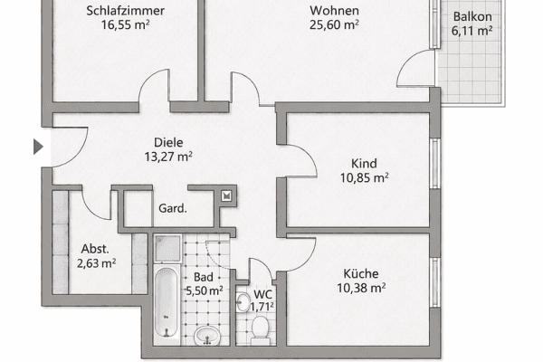 Prenájom bytu 3-izbový 93 m², Backnang, Bádensko-Wurttembersko Prenájom bytu 3-izbový 93 m², Backnang, Bádensko-Wurttembersko